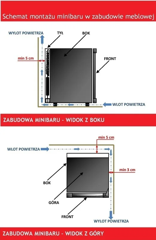 Minibar WOLF SMT25GD Termoelektryczny - obrazek 7
